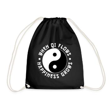 Chi Qi Ying Yang Traditional Chinese Medicine - Drawstring Bag - black - Front