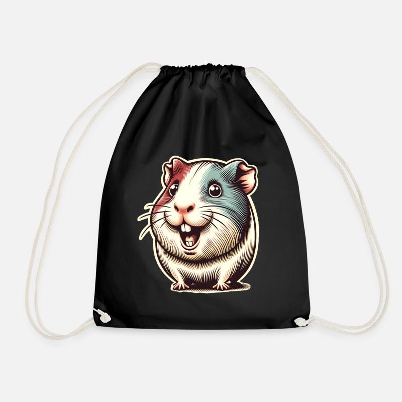 Meerschweinchen - Turnbeutel - Schwarz