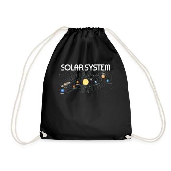 Planètes Science Physique Univers Soleil - Sac de sport léger - noir - Devant