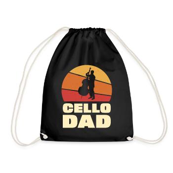 Violoncelle Dad Vintage Retro Design - Sac de sport léger - noir - Devant