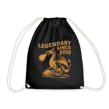 Légendaire depuis 2019 Anniversaire Dragon Fantasy - Sac de sport léger - noir - Devant