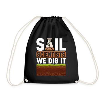 Bodenwissenschaftler Soil Science - Drawstring Bag - black - Front