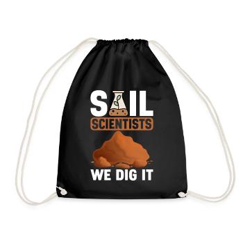 Bodenwissenschaftler Soil Science - Drawstring Bag - black - Front