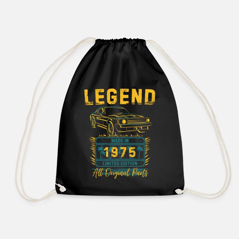 Legend made in 1975 - Drawstring Bag - black