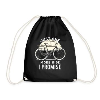 Juste un tour de plus que je promets Cycliste à vélo - Sac de sport léger - noir - Devant