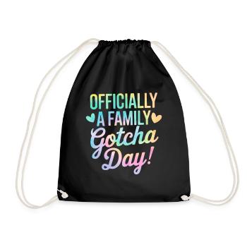 Officiellement une adoption familiale de Tie Dye - Sac de sport léger - noir - Devant