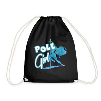 Pole Dancer Pole Girl - Drawstring Bag - black - Front