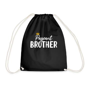 Pageant Brother Glitz Glam Schönheitswettbewerb Schärpe - Turnbeutel - Schwarz - Vorne