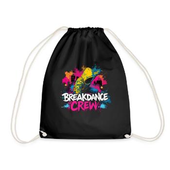 Breakdance Crew Breakdance Breakdancing Breakdance - Turnbeutel - Schwarz - Vorne