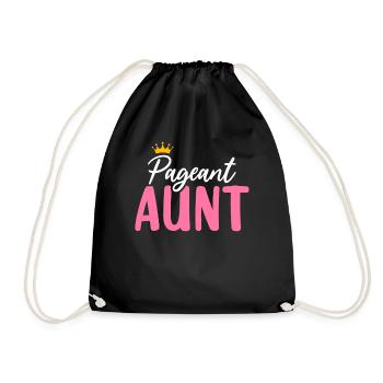 Festzug Tante Glitz Glam Schönheitswettbewerb Tante - Turnbeutel - Schwarz - Vorne