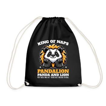 KING OF NAPS - PANDALION - Drawstring Bag - black - Front