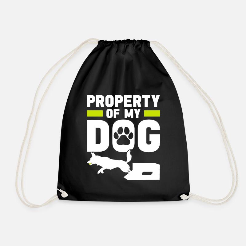 Flyball Dog Sports - Drawstring Bag - black