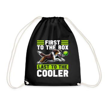 Flyball Dog Sports - Drawstring Bag - black - Front