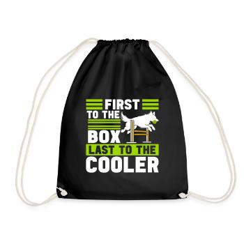 Flyball Dog Sports - Drawstring Bag - black - Front