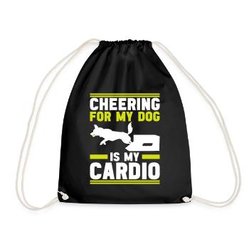 Flyball Dog Sports - Drawstring Bag - black - Front