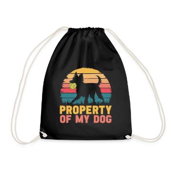 Flyball Dog Sports - Drawstring Bag - black - Front