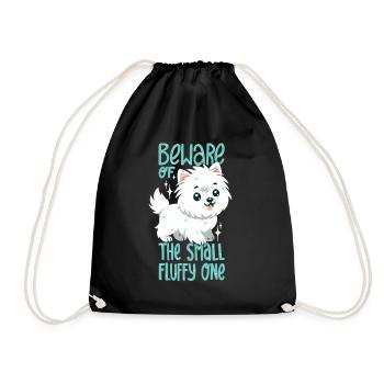 Petit terrier blanc duveteux des West Highlands - Sac de sport léger - noir - Devant