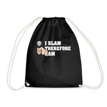 Poetry Slam I Slam Slam Poesie - Drawstring Bag - black - Front