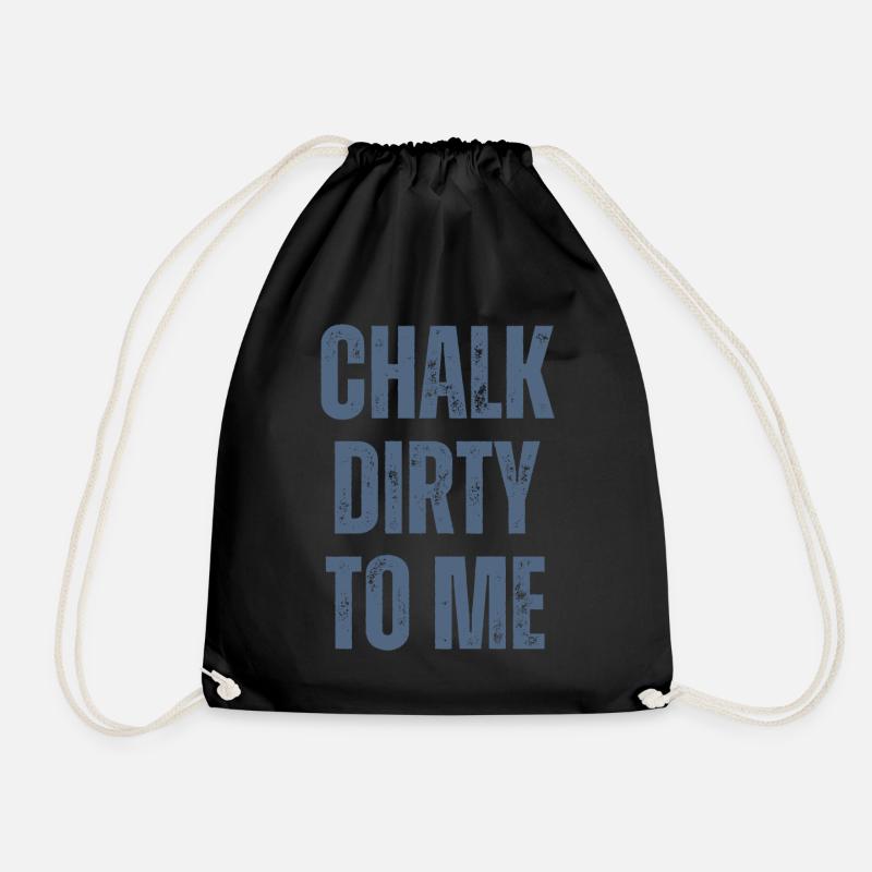 Boulderer Chalk Dirty To Me Bouldern - Turnbeutel - Schwarz