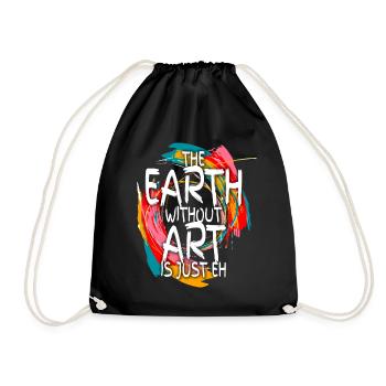 La terre sans art n’est que son professeur d’art - Sac de sport léger - noir - Devant