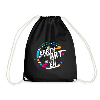 La terre sans art n’est que son professeur d’art - Sac de sport léger - noir - Devant