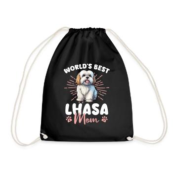 Lhasa Apso Groovy Lhasa Mom - Sac de sport léger - noir - Devant