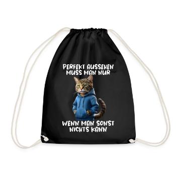 Drôle de chats disant amoureux des animaux Drôle de chat chat - Sac de sport léger - noir - Devant