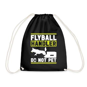 Flyball Dog Sports - Drawstring Bag - black - Front