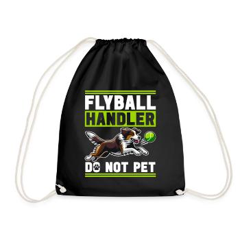 Flyball Hundesport - Turnbeutel - Schwarz - Vorne