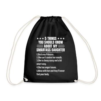 5 Things You Should Know About My Smartass - Sac de sport léger - noir - Devant
