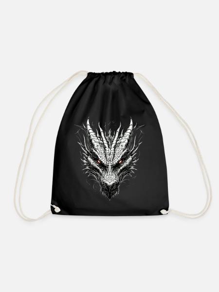 Drache Fabelwesen Dragon Liebhaber Feuer Drachen - Turnbeutel - Schwarz