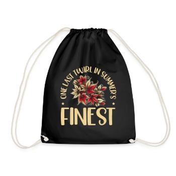 Last whirl best, inviting autumn meeting - Drawstring Bag - black - Front