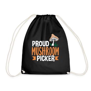 Fier cueilleur de champignons Amateur de champignons - Sac de sport léger - noir - Devant