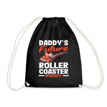 Roller coaster Daddy's Future Buddy - Drawstring Bag - black - Front