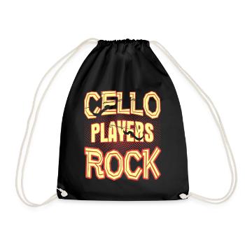 Cello Players Rock - Drawstring Bag - black - Front