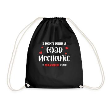 Je n’ai pas besoin d’un bon mécanicien, j’en ai - Sac de sport léger - noir - Devant
