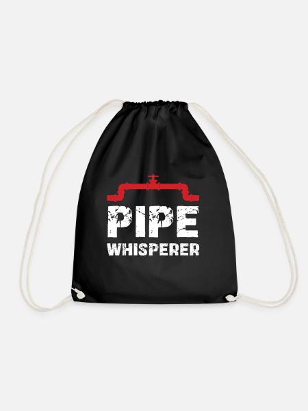 Pipe Whisperer Humor Für Handwerker - Turnbeutel - Schwarz