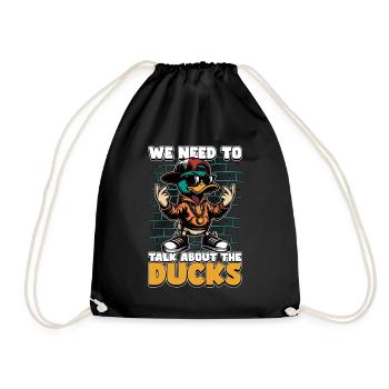 Canard colvert : nous devons parler de l’amateur de canard - Sac de sport léger - noir - Devant