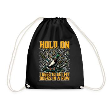 Canard colvert, accrochez-vous, j’ai besoin d’obtenir un oiseau d’eau - Sac de sport léger - noir - Devant