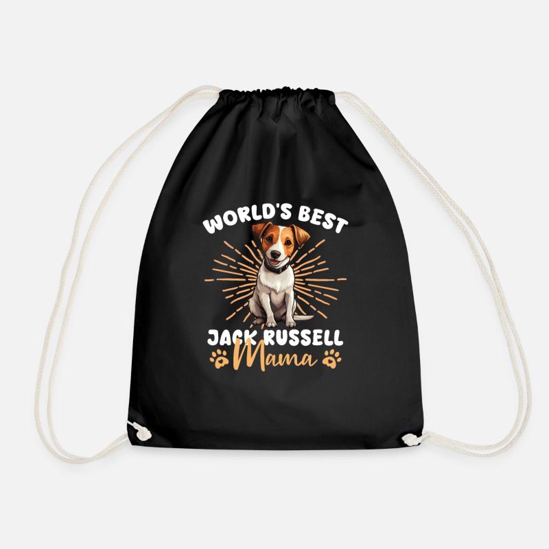 Jack Russell Terrier Groovy Jack Russell Mama - Turnbeutel - Schwarz