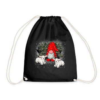 Conte de fées d’hiver nain nains personnage de conte de fées Noël - Sac de sport léger - noir - Devant