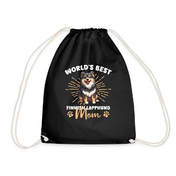Finnish Lapphund Groovy Lapphund Mom - Turnbeutel - Schwarz - Vorne