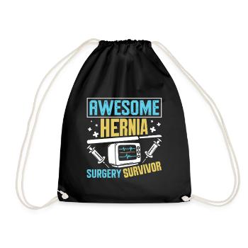 Chirurgie des hernies - Sac de sport léger - noir - Devant