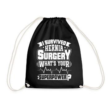 Chirurgie des hernies - Sac de sport léger - noir - Devant