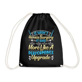 Chirurgie des hernies - Sac de sport léger - noir - Devant