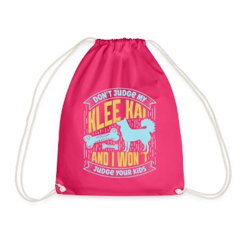 Alaskan Clover Kai - Drawstring Bag - fuchsia - Front