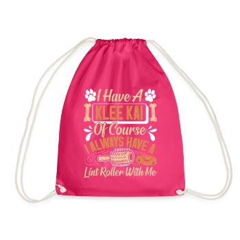 Alaskan Clover Kai - Drawstring Bag - fuchsia - Front