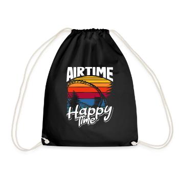 Airtime Roller Coaster Happy Time - Drawstring Bag - black - Front
