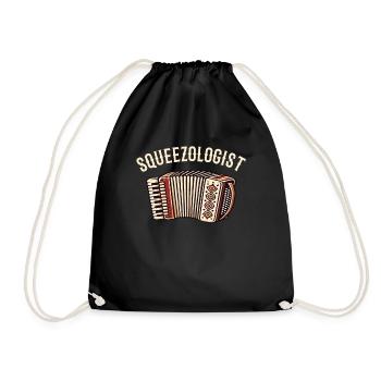 Squeezologist Accordion Player - Turnbeutel - Schwarz - Vorne