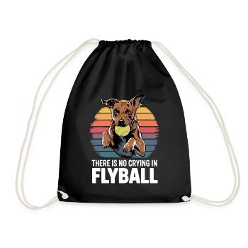 Flyball Dog Sports - Drawstring Bag - black - Front